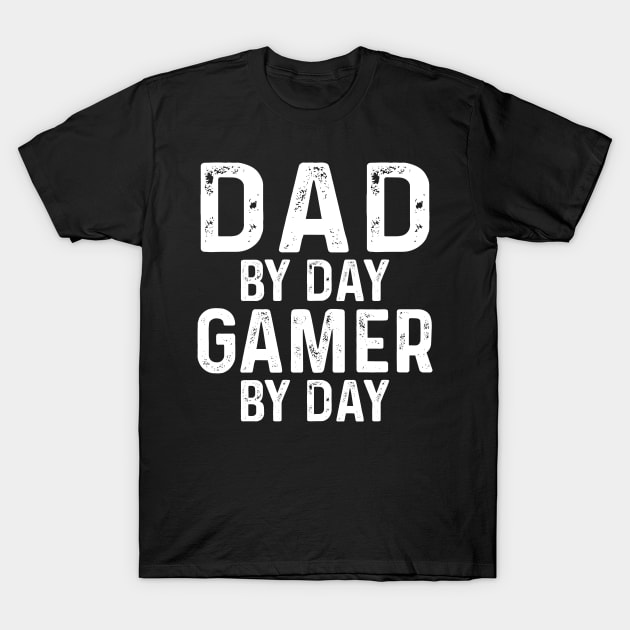 Gamer Dad Gifts, Gift for Gamer Dad Shirt, Dad by Day, Gamer by Night, Funny Gift for Dad from Wife, Fathers Day Gift, Birthday Gift for Dad T-Shirt by CoApparel